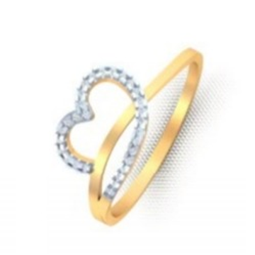 Stylish heart shape diamond ring by 