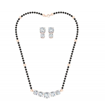 solitaire line mangalsutra by 