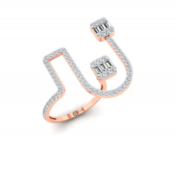 18k gold light weight fancy ring for women pj-r004 by 