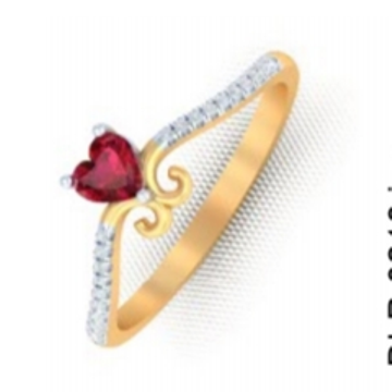 Heart Design Stone Diamond ring by 