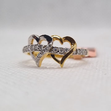 Twin heart ring by 