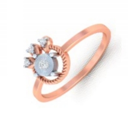 Rose Gold Unique Design  Diamond ring