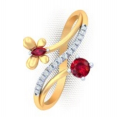 Casual Design Diamond ring